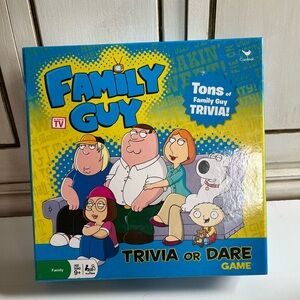 Family Guy TV Trivia or Dare Board Game 2011 Cardinal 2-4 players or teams rare